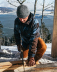 HOOKE Steel Blue and Brown Insulated Canadian Shirt 