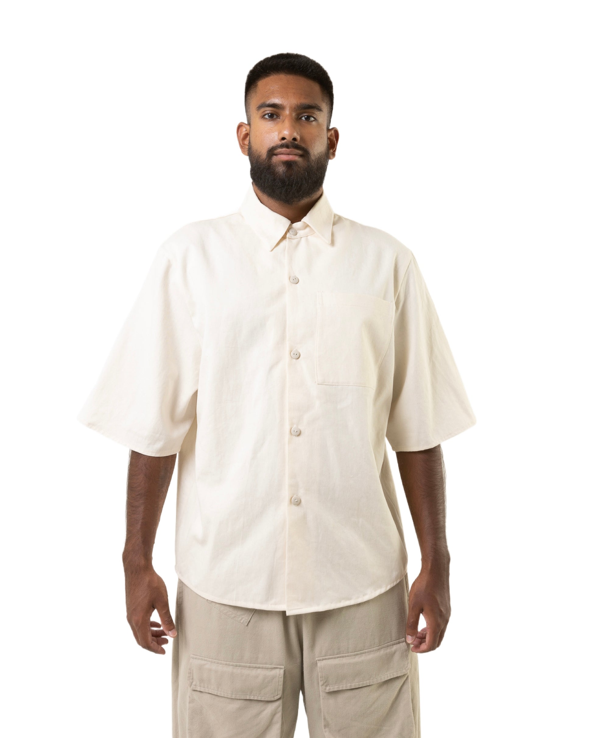 MERCY HOUSE Oyu short sleeve shirt in cream