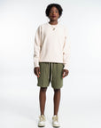 GANK Cream Embroidered Crew Neck Sweater