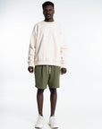 GANK Cream Embroidered Crew Neck Sweater