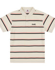 LOVIAH Striped polo shirt in cream