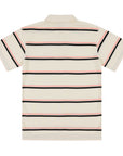 LOVIAH Striped polo à rayure en crème