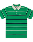 LOVIAH Striped polo shirt in green