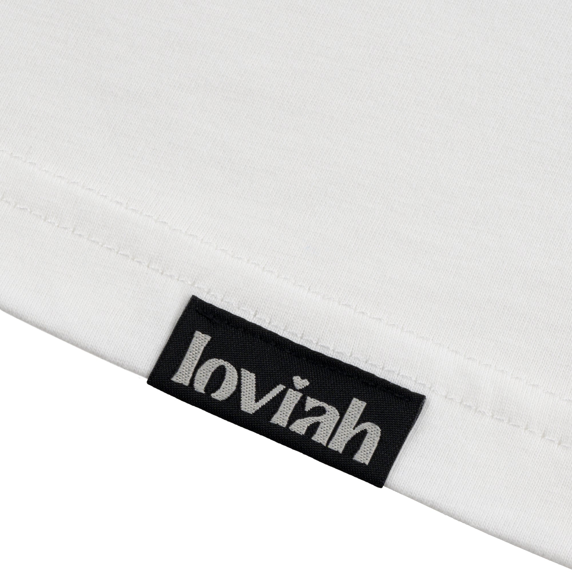 LOVIAH Blur t-shirt in white 