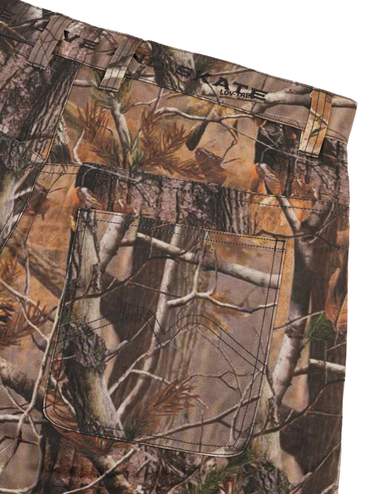 LOVIAH TROOPER COTTON CARGO SHORTS CAMO TREE