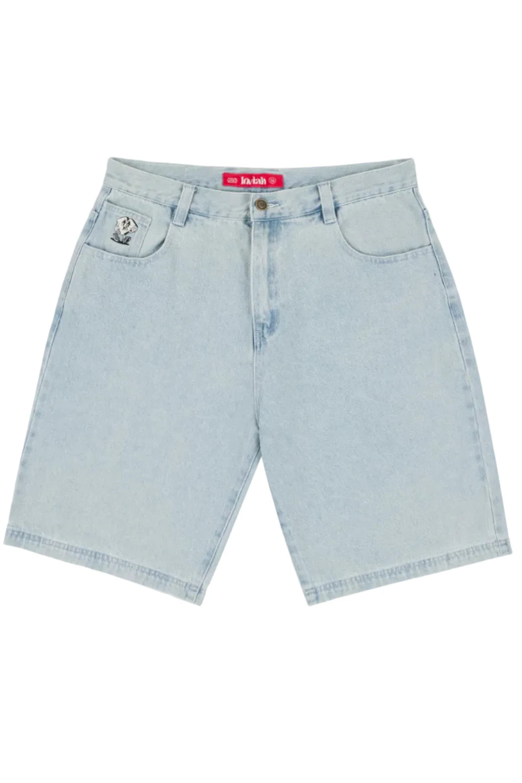 LOVIAH JHORTS DENIM SHORTS WHITE BLUE WASH