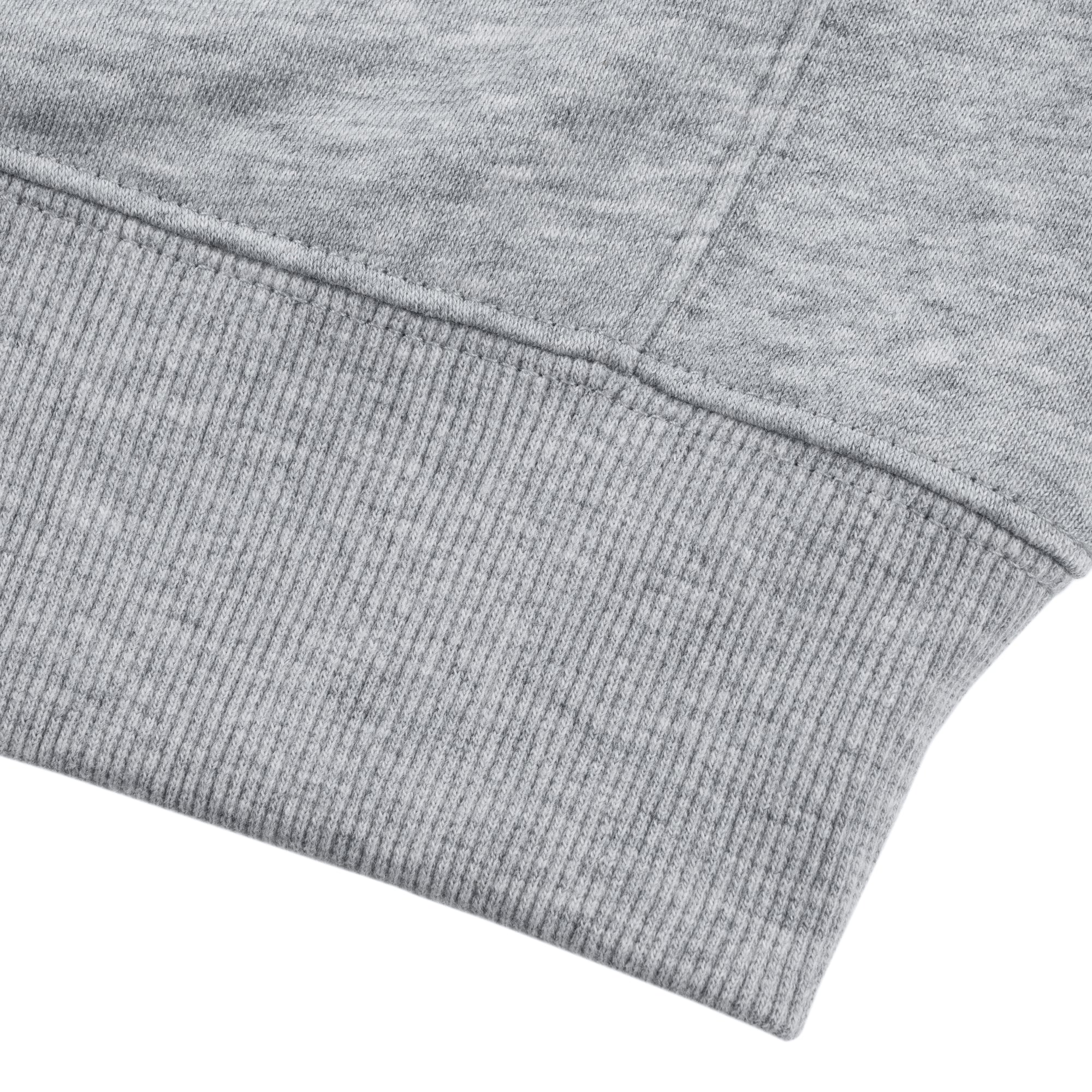 LOVIAH Sewn Heartman Crew Neck Sweater in Heather Gray