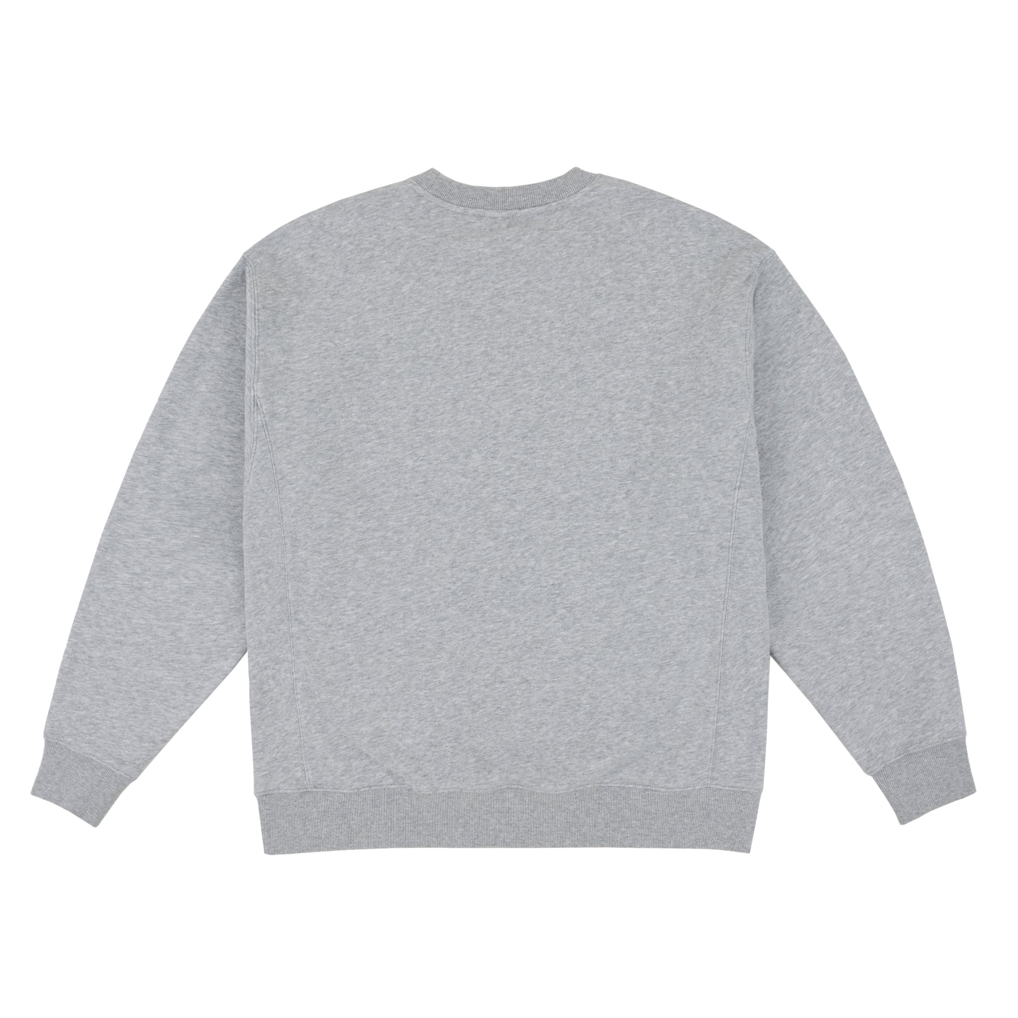 LOVIAH Sewn Heartman Pull à col rond en gris chiné