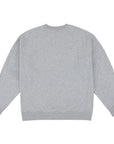 LOVIAH Sewn Heartman Crew Neck Sweater in Heather Gray