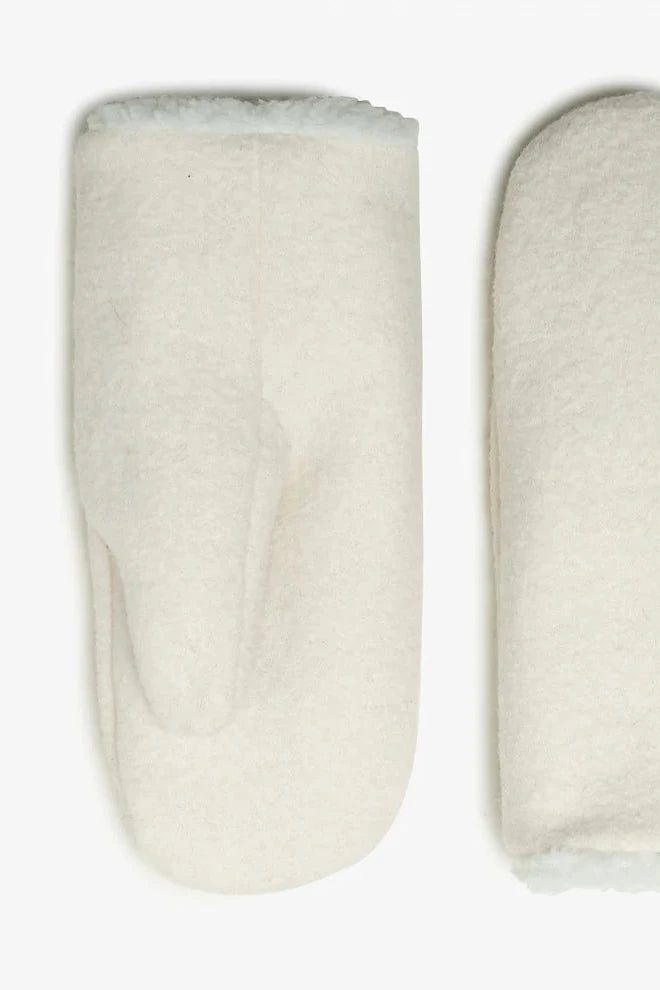 *MILO &amp; DEXTER Classic Wool Mittens Ivory