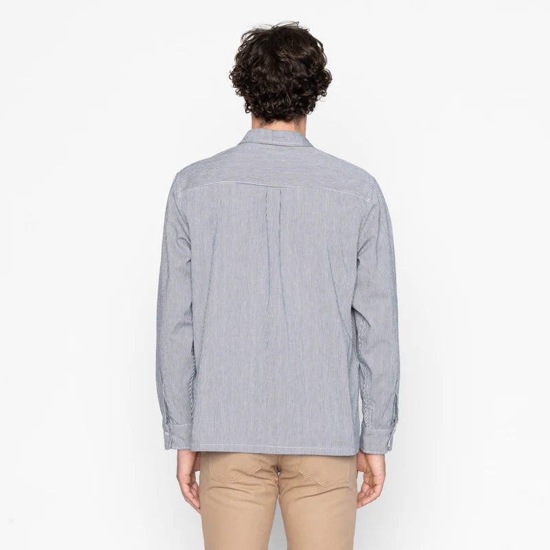 NAKED &amp; FAMOUS True Shirt - Organic Hickory - Indigo