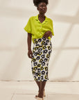 MARIGOLD Garance skirt with flower pattern 