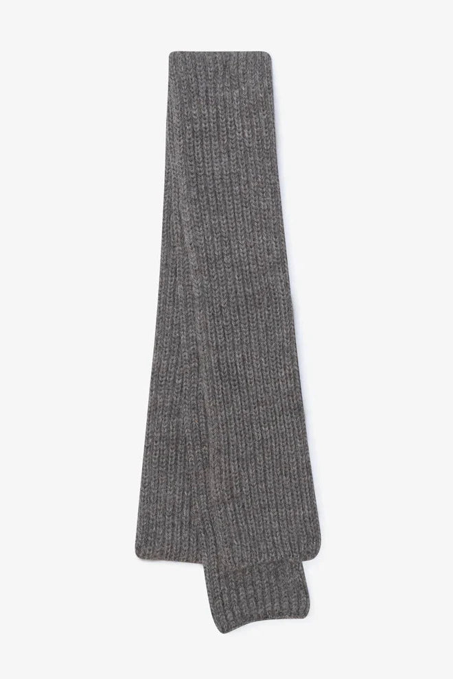 *MILO &amp; DEXTER Hand Knit Wool Scarf in Fishermen Grey