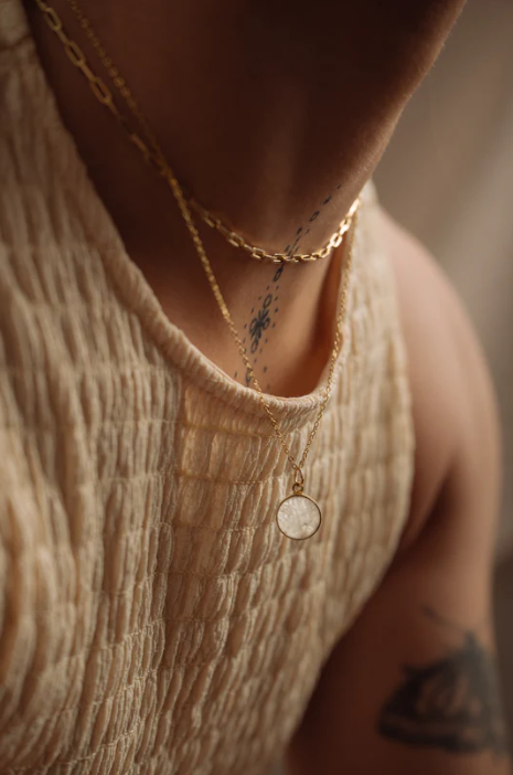 BOA Collier SIKKA en or vermeil et pierre