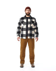 HOOKE Canadian Plaid Vest in Black and Cream