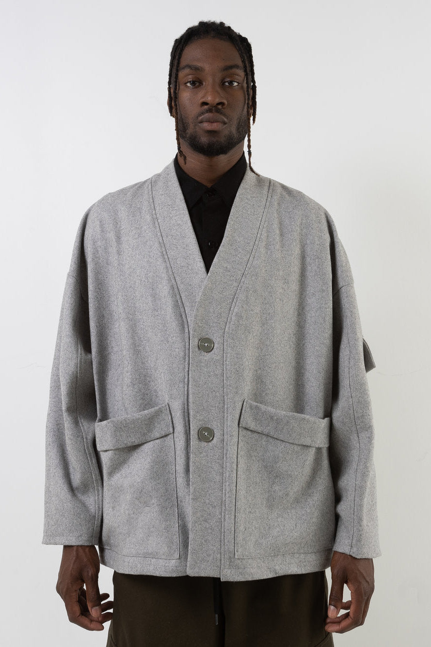 MERCY HOUSE Denali cardigan en laine gris
