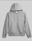 GANK Black Zip-Up Hoodie with White Embroidery