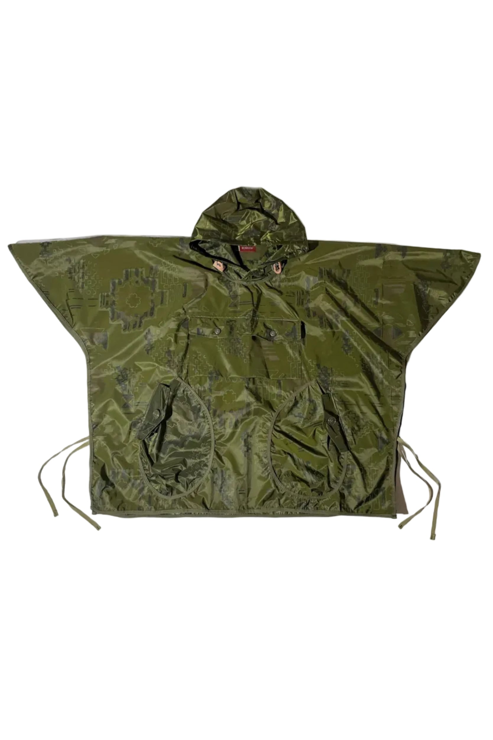Atelier DNHN - Poncho camouflage vert