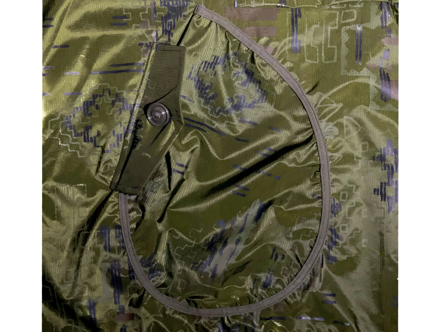 Atelier DNHN - Poncho camouflage vert