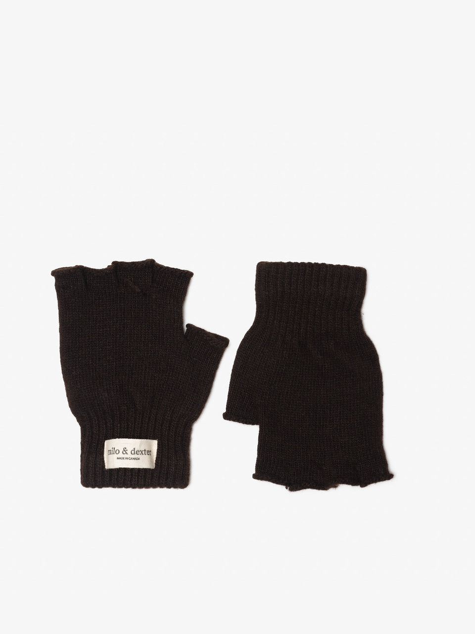 MILO AND DEXTER Classic gloves fingerless gant en brun