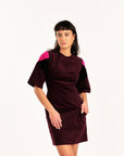 JENNIFER GLASGOW Kohva robe en bordeaux