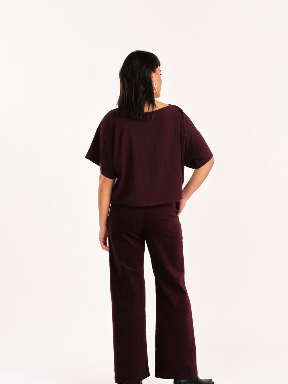 JENNIFER GLASGOW Diana pantalon en bordeaux