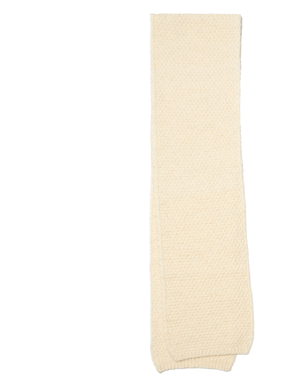 MILO &amp; DEXTER classic beige white scarf wool