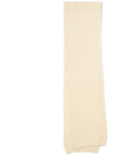 MILO & DEXTER classic beige white scarf wool