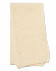 MILO & DEXTER classic beige white scarf wool