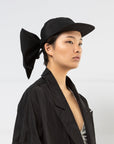 MERCY HOUSE C`est bow hat noir