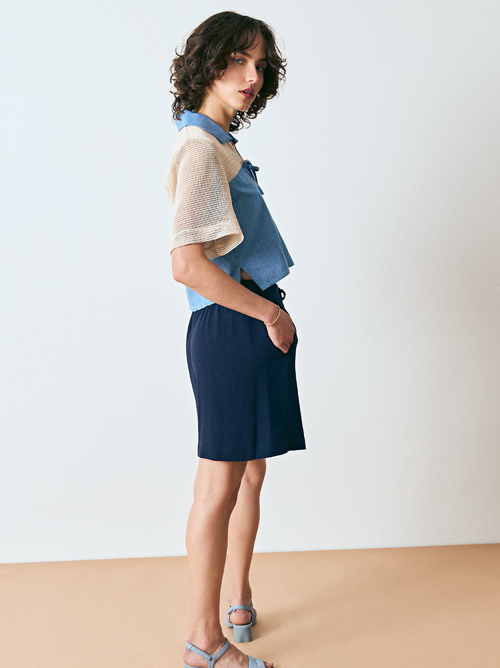 DAGG &amp; STACEY Short Hewitt bleu marine