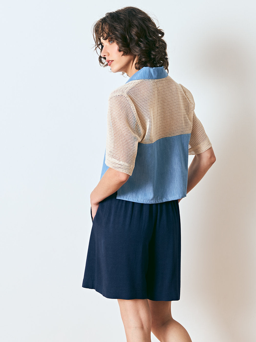 DAGG &amp; STACEY Short Hewitt bleu marine