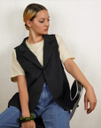 ALYKS Veste sans-manches en noir